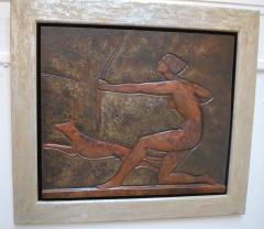 Claudius Linossier Art Deco Brassware Plate By Claudius Linossier France C 1920 - 1833112