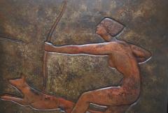 Claudius Linossier Art Deco Brassware Plate By Claudius Linossier France C 1920 - 1833116