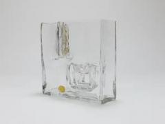 Claus Josef Riedel Op Art Ice Glass Vase by Claus Josef Riedel Austria 1970s - 4064463