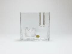 Claus Josef Riedel Op Art Ice Glass Vase by Claus Josef Riedel Austria 1970s - 4064469