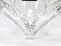 Claus Josef Riedel Riedel x Mesa Caviar Glass Serving Dish Bowl Silver Crystal Italy 1980s - 4067976