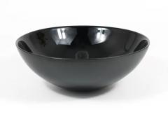 Claus Josef Riedel Riedel x Mesa Design Large Black Centerpiece Glass Bowl Post Modern Italy 1980 - 4067965