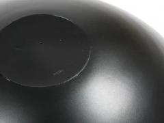 Claus Josef Riedel Riedel x Mesa Design Large Black Centerpiece Glass Bowl Post Modern Italy 1980 - 4067971