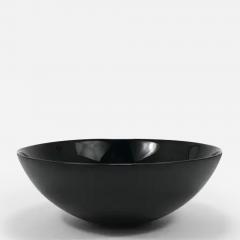 Claus Josef Riedel Riedel x Mesa Design Large Black Centerpiece Glass Bowl Post Modern Italy 1980 - 4069887