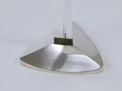 Claus Josef Riedel Riedel x Mesa Postmodern Silver Crystal Candlestick Candle Holder Italy 1980 - 4067948