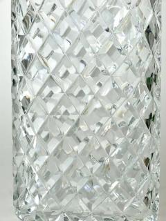 Claus Josef Riedel Sparkling Facetted Crystal Glass Vase by Claus Josef Riedel Austria 1970s - 4057618