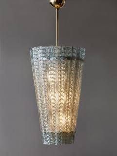Clear Blue Murano Glass Lantern - 4743287