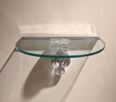 Clear Crystal S ville Demi Lune Console by Lalique France - 842075