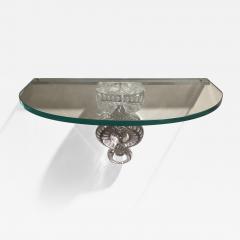 Clear Crystal S ville Demi Lune Console by Lalique France - 843846