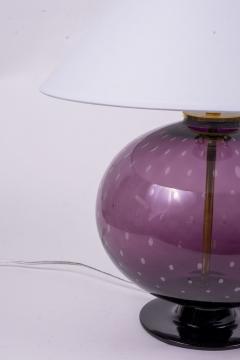 Clear Purple Color Glass Lamp - 1589198