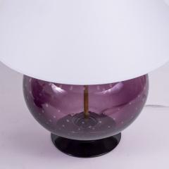 Clear Purple Color Glass Lamp - 1589202
