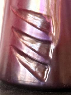 Clement Massier Large French Ceramic Vase with Iridescent Glaze by Clement Massier - 4403476