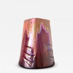 Clement Massier Large French Ceramic Vase with Iridescent Glaze by Clement Massier - 4403844