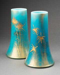 Clement Massier Set of Three French Vases by Clement Messier and Lucien Levy Dhurmer - 4356121