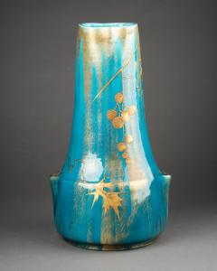 Clement Massier Set of Three French Vases by Clement Messier and Lucien Levy Dhurmer - 4356125