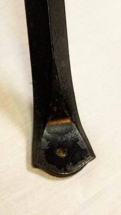 Cleo Baldon Cleo Baldom Round Wrought Iron Round Smoked Oak Dining Table El Monte CA 1960s - 4396009