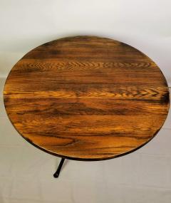 Cleo Baldon Cleo Baldom Round Wrought Iron Round Smoked Oak Dining Table El Monte CA 1960s - 4396013