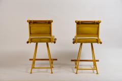 Cleo Baldon Pair of Yellow Cleo Baldon Swiveling Counter Stools - 1328849