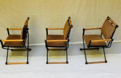 Cleo Baldon Three Cleo Baldon Wrought Iron Campaign Armchairs for Terra circa 1965 - 675377