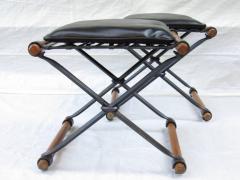 Cleo Baldon Wrought Iron Cleo Baldon Pair of Ottomans for Terra circa 1965 - 572488