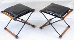 Cleo Baldon Wrought Iron Cleo Baldon Pair of Ottomans for Terra circa 1965 - 572489