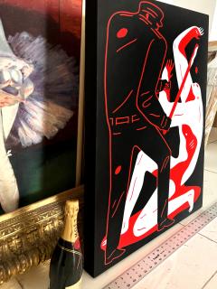 Cleon Peterson High Contrast Tug with Club Graphic Street Violence Untitled - 4095292
