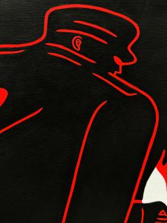 Cleon Peterson High Contrast Tug with Club Graphic Street Violence Untitled - 4095293