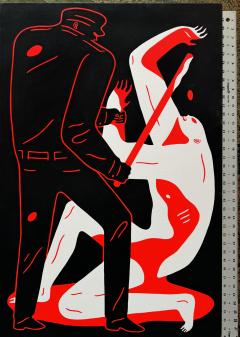 Cleon Peterson High Contrast Tug with Club Graphic Street Violence Untitled - 4095297