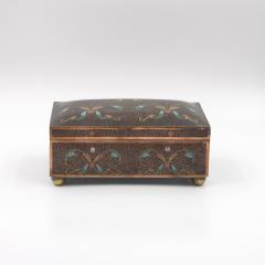Cloisonn Enamel Box with Floral and Scrollwork Decoration Late 19th Century - 4567588