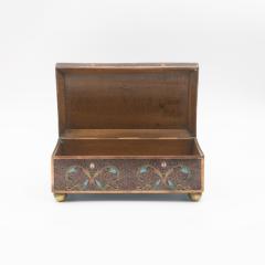Cloisonn Enamel Box with Floral and Scrollwork Decoration Late 19th Century - 4567594