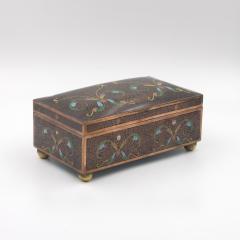 Cloisonn Enamel Box with Floral and Scrollwork Decoration Late 19th Century - 4567596