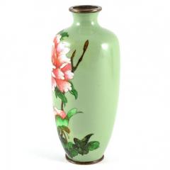 Cloisonn Vase with Peony Flowers Nagoya c 1912 1926 - 151169