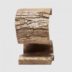 Clotilde Ancarani BARK Bronze stool with golden patina - 2512134