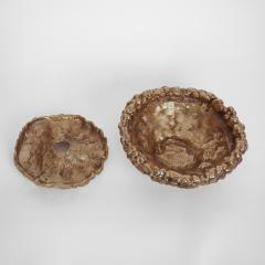 Clotilde Ancarani BUBBLE Bronze Ashtray with golden patina - 3720393