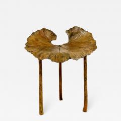 Clotilde Ancarani FOLLIA Bronze stool with brown patina - 2170842