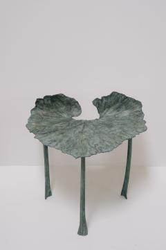 Clotilde Ancarani FOLLIA ELLE RHUBARB LEGS Bronze chair with green patina - 2514855