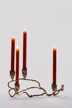 Clotilde Ancarani TORTUOUS 4 CANDLES Bronze candleholder - 2598266