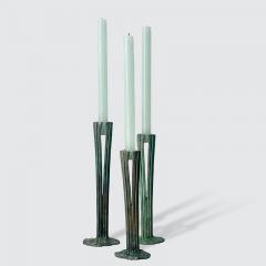 Clotilde Ancarani TWO LIMBS Bronze candlesticks - 2598297