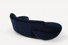 Cloud Sofa by Vladimir Kagan for Directional in Navy Blue Alpaca Velvet - 3319646