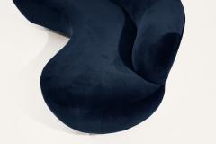 Cloud Sofa by Vladimir Kagan for Directional in Navy Blue Alpaca Velvet - 3319650