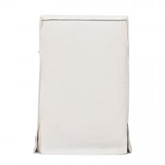 Club Chair Slipcovered in White Linen - 4164163