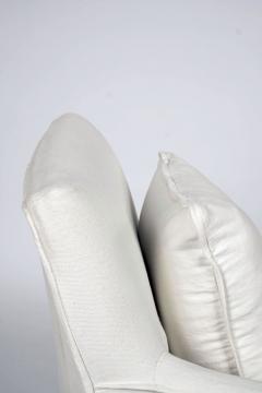 Club Chair Slipcovered in White Linen - 4164164