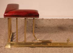 Club Fender In Brass And Leather 19th Century - 3596563