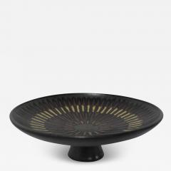 Clyde Burt Clyde Burt Footed Tray Plate in Glazed Multicolored Stonewear - 1650853