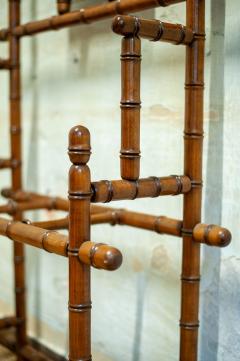 Coat Rack with Mirror and Umbrella Stand in Faux Bamboo - 4505984