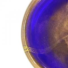 Cobalt Blue Murano Glass Bowl with Avventurina - 4118110