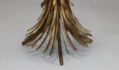 Coco Chanel 1960s Coco Chanel Style Sheaf of Wheat Gilt Side Table - 3329095