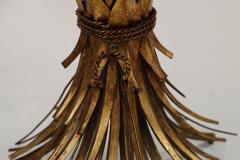 Coco Chanel 1960s Coco Chanel Style Sheaf of Wheat Gilt Side Table - 3329100