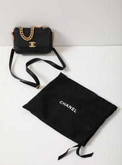 Coco Chanel Chanel Black Quilted Gold Chain Flap Bag - 3842175