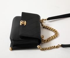 Coco Chanel Chanel Black Quilted Gold Chain Flap Bag - 3842181